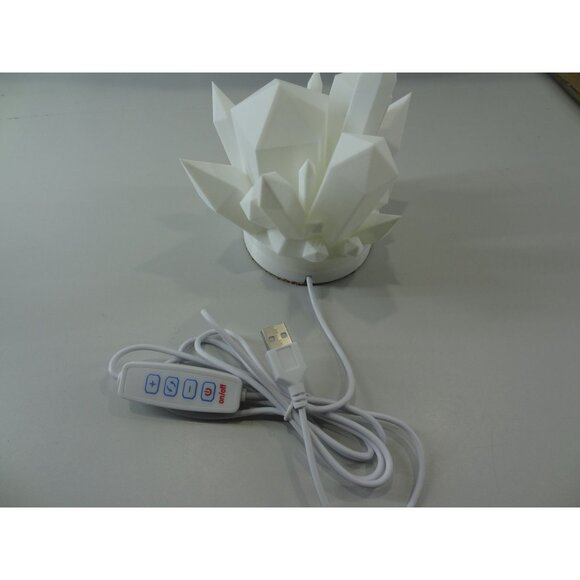 Crystal-Inspired LED Table Lamp With Geometric Design & Warm White Glow - Picture 15 of 15